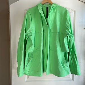 Lululemon oversized  lightweight  jacket - neon green, XL